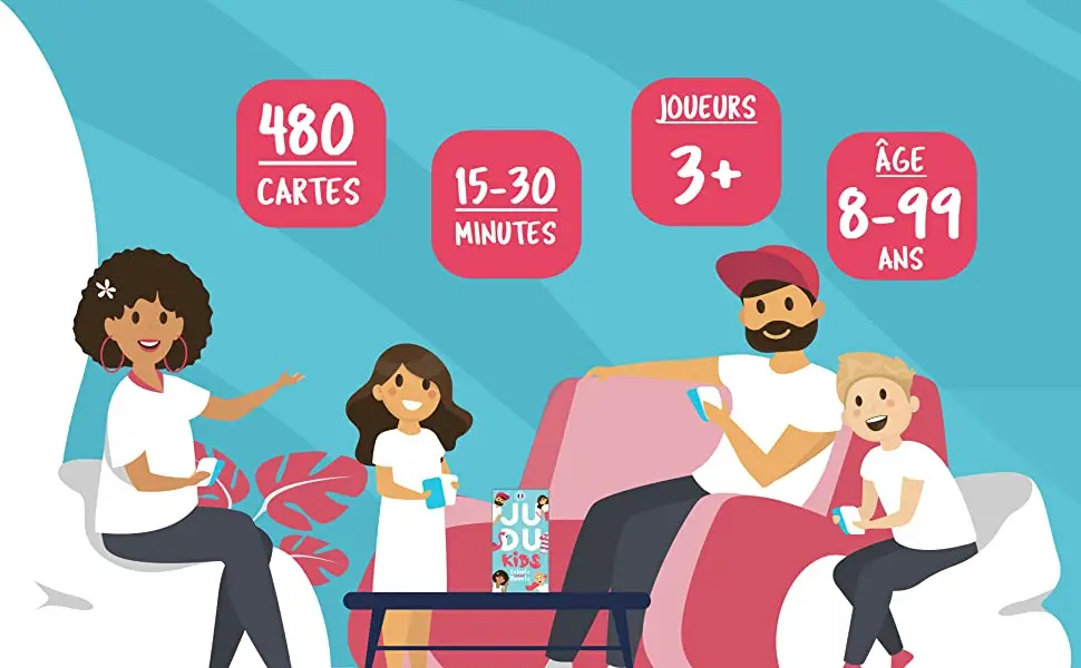 Jeu de société famille amusant parents vs enfants JuduKids 12 Jeu de société famille